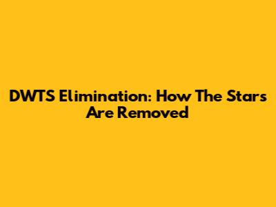 DWTS Elimination: How The Stars Are Removed