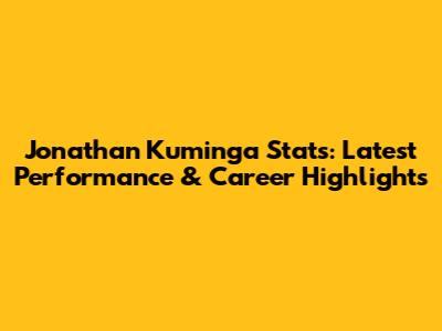 Jonathan Kuminga Stats: Latest Performance & Career Highlights